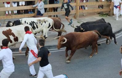 Tercer encierro de fiestas de Tafalla 2018