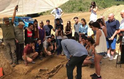 Exhumados en Artaiz (Unciti) los restos de dos víctimas del golpe militar de 1936