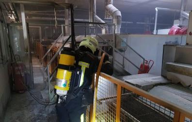 Un incendio en Berlys Mutilva afecta a la línea de elaboración de pan