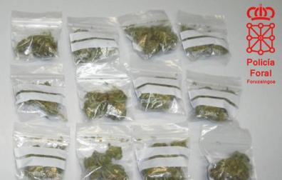 Detenido un joven de 15 años en Tudela por traficar con marihuana