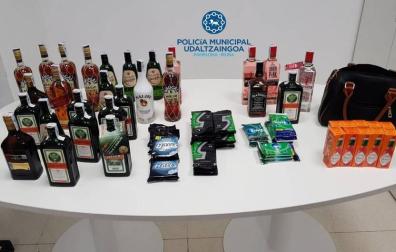 Dos detenidos por hurtar botellas de licor en seis supermercados de Pamplona