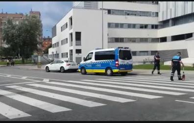 Atropello en la calle Irunlarrea de Pamplona