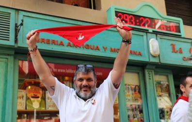 Se reanuda la cuenta atrás para San Fermín: vuelve el reloj de Kukuxumusu