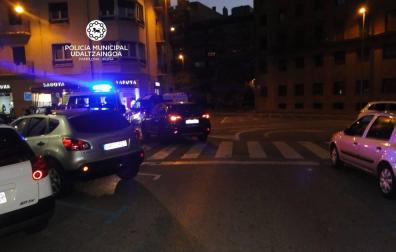 Herida una mujer tras ser atropellada en la calle Leyre de Pamplona