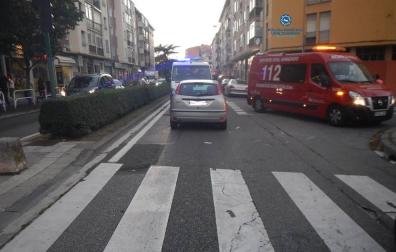 Herida una ciclista en un accidente ocurrido en un paso de peatones en Pamplona