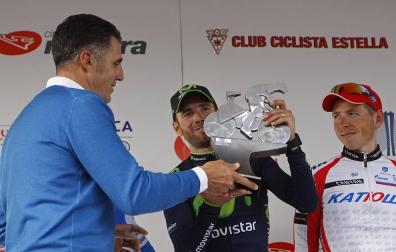 Valverde disfruta de la bici, y se nota