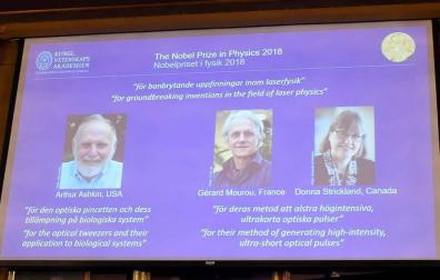 Nobel de Física para Ashkin, Mourou y Strickland por sus innovaciones en la física láser