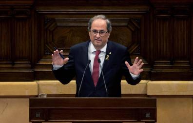 Torra a la CUP: "He venido a hacer la república. El día que no pueda hacer esto me iré"