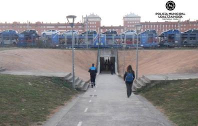 Una mujer, atropellada en la calle Arcadio María Larraona de Pamplona