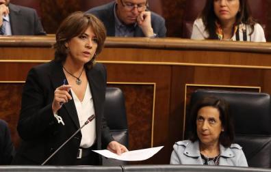 Delgado asegura que se siente "víctima" y acusa al PP de "chantajear" como Villarejo
