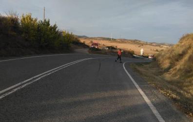 Un motorista de 31 años, herido muy grave en una salida de vía en Bargota