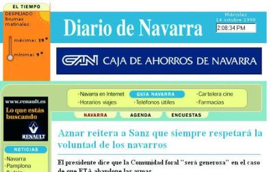 Diariodenavarra.es cumple 20 años: dos décadas acompañando a los navarros