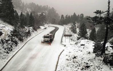 Primera nevada de la temporada en Belagua