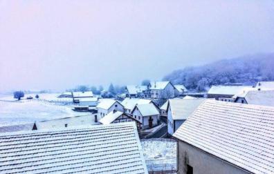 Noche fría y con nieve en algunas localidades de Navarra