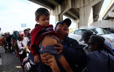 Primer día de Diario de Navarra junto a la 'caravana migrante' que recorre México hacia EE UU