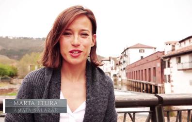Marta Etura ya está rodando de nuevo en Baztan