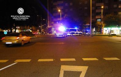 Dos ciclistas heridos en sendos accidentes de tráfico en Pamplona