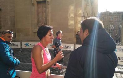 Ana Marcotegui e Iñaki Rey ganan la III Carrera de las Mujeres en Pamplona