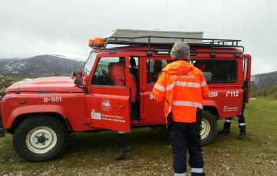 Efectivos de Bomberos han acudido al rescate.