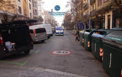 Herida una mujer en Pamplona al ser atropellada por una motocicleta