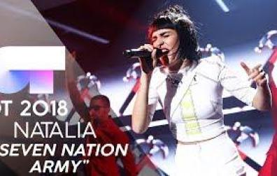 Natalia interpreta 'Seven Nation Army' en la gala 12 de OT 2018