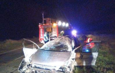 Hallan inconsciente a un conductor en su vehículo tras sufrir un accidente en Tafalla