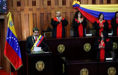 Nicolás Maduro, en su segunda toma de posesión como presidente de Venezuela.