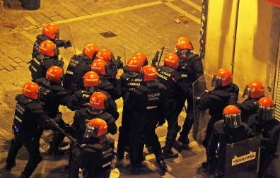 Nuevos incidentes en Pamplona tras una marcha en protesta por Rozalejo