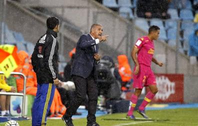 Paco Herrera, contra el Getafe.