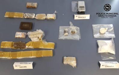 Detenido en Pamplona tras intentar pagar con droga una deuda económica