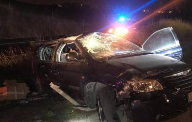 El accidente ha tenido lugar en la AP-15, en la salida a Esquíroz.