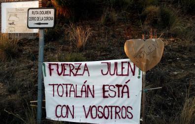 Quinto día de búsqueda de Julen en Totalán, con nueva maquinaria pesada