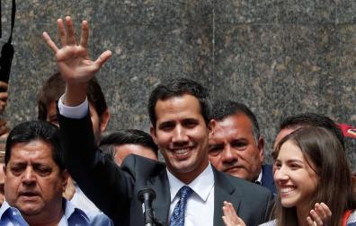 El líder del Parlamento y autoproclamado presidente encargado de Venezuela, Juan Guaidó.