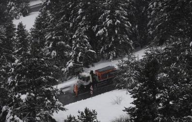 Alerta naranja por viento, lluvia y bajada de la cota de nieve este domingo en Navarra