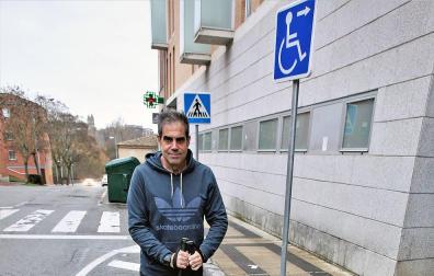 Juan Larreta, esta misma semana, en una de las plazas reservadas cerca de su domicilio.