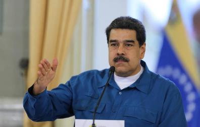 Maduro, en el Palacio de Miraflores.