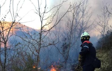 El Gobierno foral solicita apoyo aéreo al Gobierno central para extinguir un incendio en Goizueta