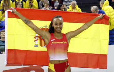Ana Peleteiro, campeona de Europa de triple salto con récord de España (14,73 m)