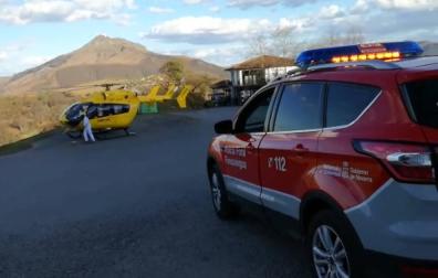Herido un francés tras sufrir una caída por unas escaleras en una sidrería de Ibardin