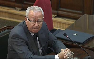 El comisario y director del Cuerpo Nacional de Policía durante el 1-O, Sebastián Trapote, durante su declaración como testigo en la decimotercera jornada del juicio del procés.
