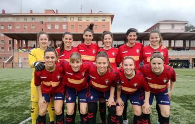 Once titular de Osasuna ayer en el campo del San Ignacio.