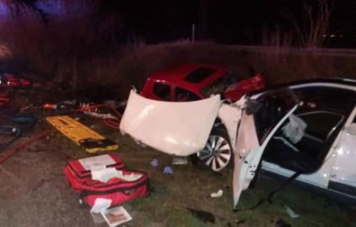 Se elevan a dos los fallecidos en el choque mortal de Artajona
