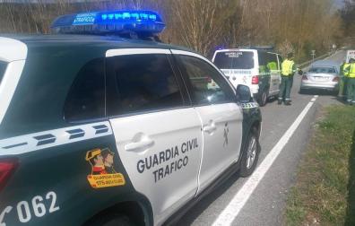 Detenido en la N-121-A un hombre que conducía de forma temeraria un coche robado