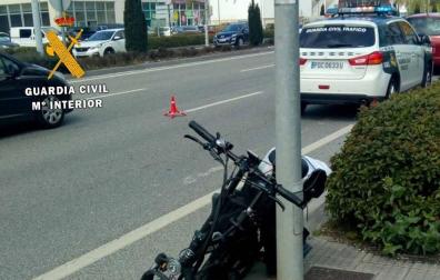 Herido leve al ser atropellado cuando circulaba en bicicleta eléctrica en Cordovilla
