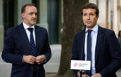Esparza: "Navarra Suma es el voto que duele a Torra, Otegi, Barkos, Araiz, Martínez y Plá"