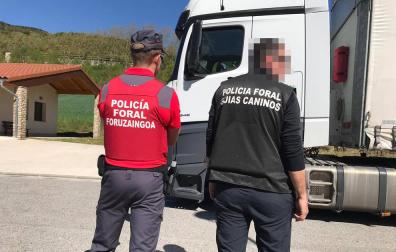 Denunciado un camionero en Ostiz tras dar positivo en anfetaminas y cannabis