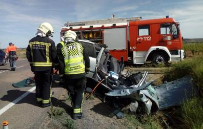 Herido muy grave un joven de 23 años tras accidentarse en Corella