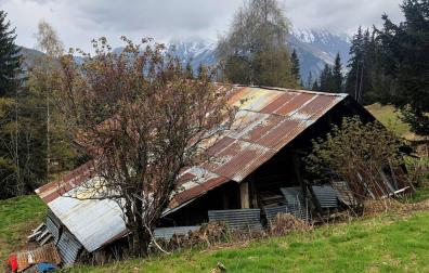 Refugio de montaña entre pistas de esquí en el que vivía 'Josu Ternera'.