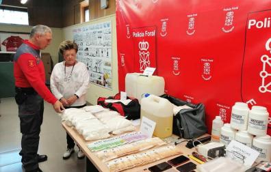 Policía Foral desarticula una red de tráfico de drogas y se incauta de 60 kilos de speed
