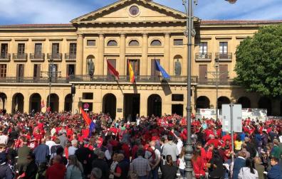 En directo: recorrido y recibimiento de Osasuna este martes en Pamplona